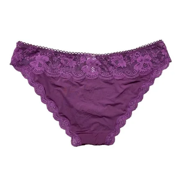 Victoria’s Secret dream angels plum purple push up bra and cheekini panties